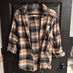 Under Armour Men's Plaid Button-Down Shirt - Navy, Cream, Red